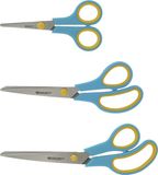 Westcott scharenset - Easy grip - 3-delig - RVS - turquoise/meloengeel - AC-E90028