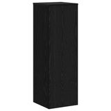 vidaXL Plantenstandaard Zwart Eiken 33 x 33 x 100 cm Bewerkt hout