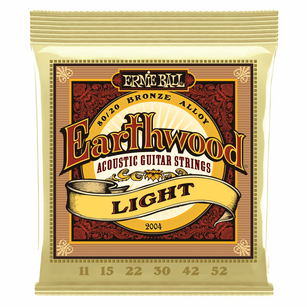 Ernie Ball 2010 Earthwood 80/20 Bronze Light - 0749699120100