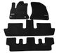 J&J AUTOMOTIVE Custom Black Velvet Floor Mats for C4 Grand Picasso 2006-2013