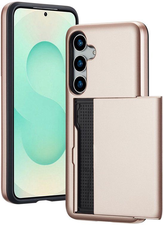 imoshion Hoesje met Pasjeshouder - Geschikt voor Samsung Galaxy S25 Plus - Rosé Goud