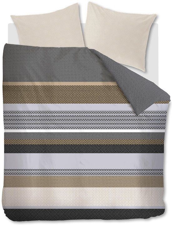 Beddinghouse Hylke dekbedovertrek - Lits-Jumeaux - 240x200/220 cm - Grijs