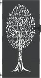 vidaXL Tuinpoort 85 x 200 cm poedergecoat staal zwart vergrendelbaar