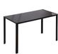 Table de salle à manger - table de cuisine - grande table - design moderne - 120 cm x 60 cm x 75 cm - noir