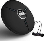 KLIM Discman - Draagbare CD-speler met ingebouwde batterij, inclusief KLIM Fusion oortelefoon - Zwart