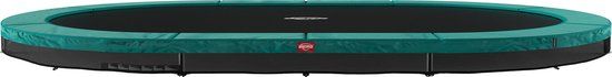 BERG SPORTS Grand Favorit InGround 520 Trampoline - AirFlow Springdoek - Groen