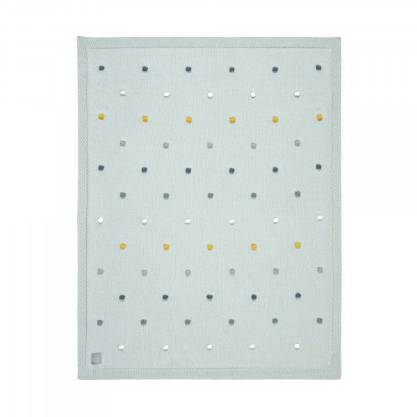 Lässig Babydeken GOTS Dots light mint 80 x 110 cm