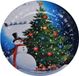 HI assiette enfant avec bonhomme de neige