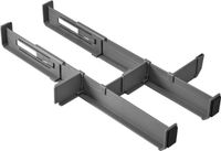 Metaltex Ladeverdeler Verstelbaar - Lade Organizer Multi-Fit - Uitschuifbaar - Grijs