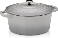 Kela Calido Braadpan - 26 cm - Grijs - Gietijzer - Rond - Met Deksel