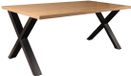 Lizzely Garden & Living Table à manger Reef Brun clair 180cm - Table à manger design avec pied en X
