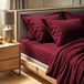 100% katoen Ranforce King Hoeslaken (160 x 200 + 30 cm) in Dusty Rose