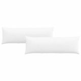 vidaXL Zitkussens - 2 stuks - Stof - Wit - 120 x 40 cm