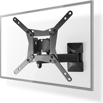 Nedis Draai- en Kantelbare TV-Muurbeugel - 10 - 32 inch - Zwart