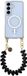 AVY Hoesje geschikt voor Samsung Galaxy S25 / S24 | Compatibel met MagSafe | Clear Case met Telefoonkoord 30CM | Polsband Cupid Black