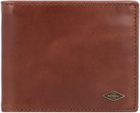 FOSSIL Ryan Bifold with Flip ID RFID Portemonnee Leer Dark Brown