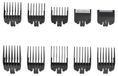 Set van 10 Opzetstukken voor Tondeuse à cheveux 1,5 mm - 25 mm