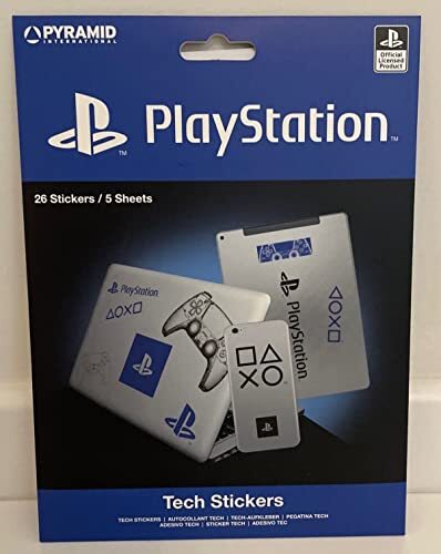 Pyramid International Playstation Tech Stickers, Set van 26 stickers voor laptops, mobiele telefoons en tablets - Officiële Merchandise