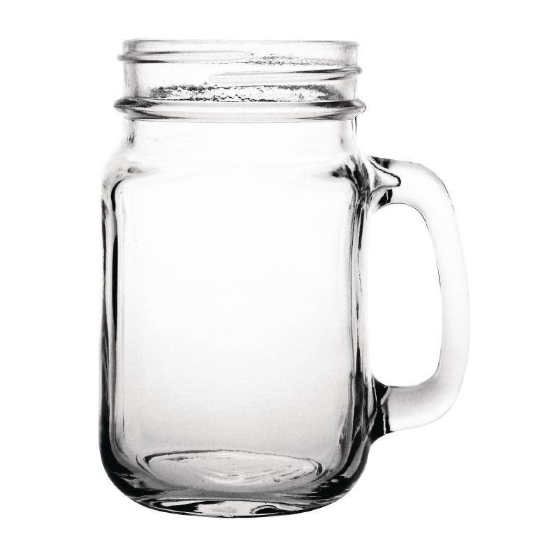 Olympia Glazen Cocktailbeker Weckpot Stijl 450 ml - 12 Stuks