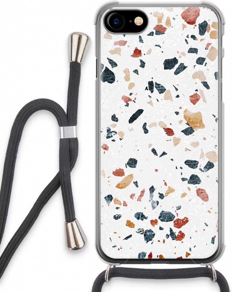 CaseCompany Case Company® - iPhone SE 2020 hoesje met Koord - Terrazzo N°4