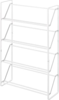 Yamazaki Slim Shoe Rack - White - Metal - 4903208023917