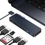 iMounts MacBook Air USB-C Hub - HDMI - USB3.0 - SD Reader - Docking Station - M2/M3/M4/M5 - Midnight Blue
