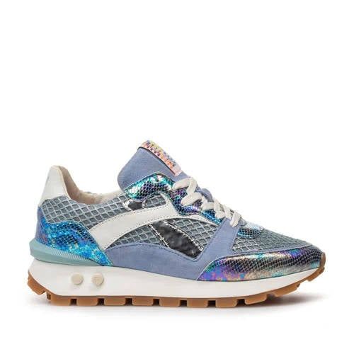 Floris van Bommel Blokki 07.07 leren sneakers lichtblauw