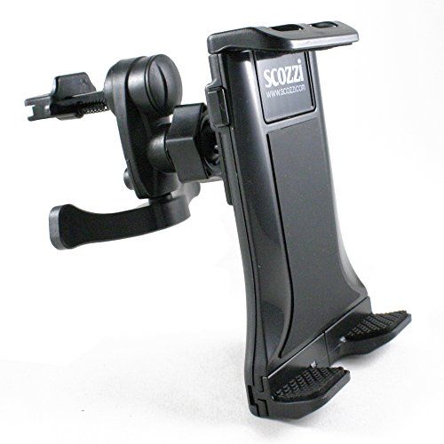 scozzi 360° universele mobiele telefoon & tablet auto ventilatie houder - zwart