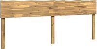 vidaXL Live Edge Hoofdbord ROSTOCK Wit 200 cm Massief Acacia Hout