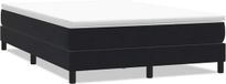 vidaXL Boxspringbed zonder matras fluweel zwart 140x210 cm