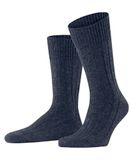 Esprit Hygge gedessineerd wol kasjmier sokken heren blauw - maat 43-46
