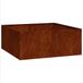 VidaXL Plantenbak Staal Roestkleur 100 x 100 x 40 cm
