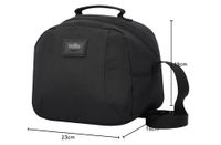 TOTTO Koeltas voor levensmiddelen, 6 l, model Trik, 23 x 19 x 16 cm, werktas, draaggreep, verstelbare riem, gemakkelijk te reinigen, lus voor rugzak met wielen of koffer, zwart