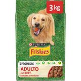 Friskies Purina Friskies Volwassen hondenvoer met os, granen en groenten, 4 x 3 kg zak