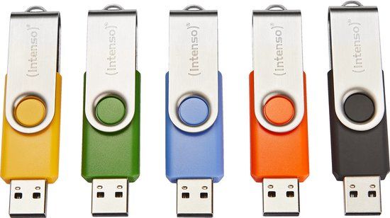 Intenso Basic Line USB stick - 64GB - USB 2.0 - Multipack 5 x 64GB