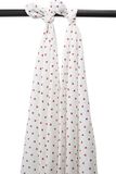 Meyco Baby Sweet Heart swaddle - 2-pack - hydrofiel - red - 120x120cm