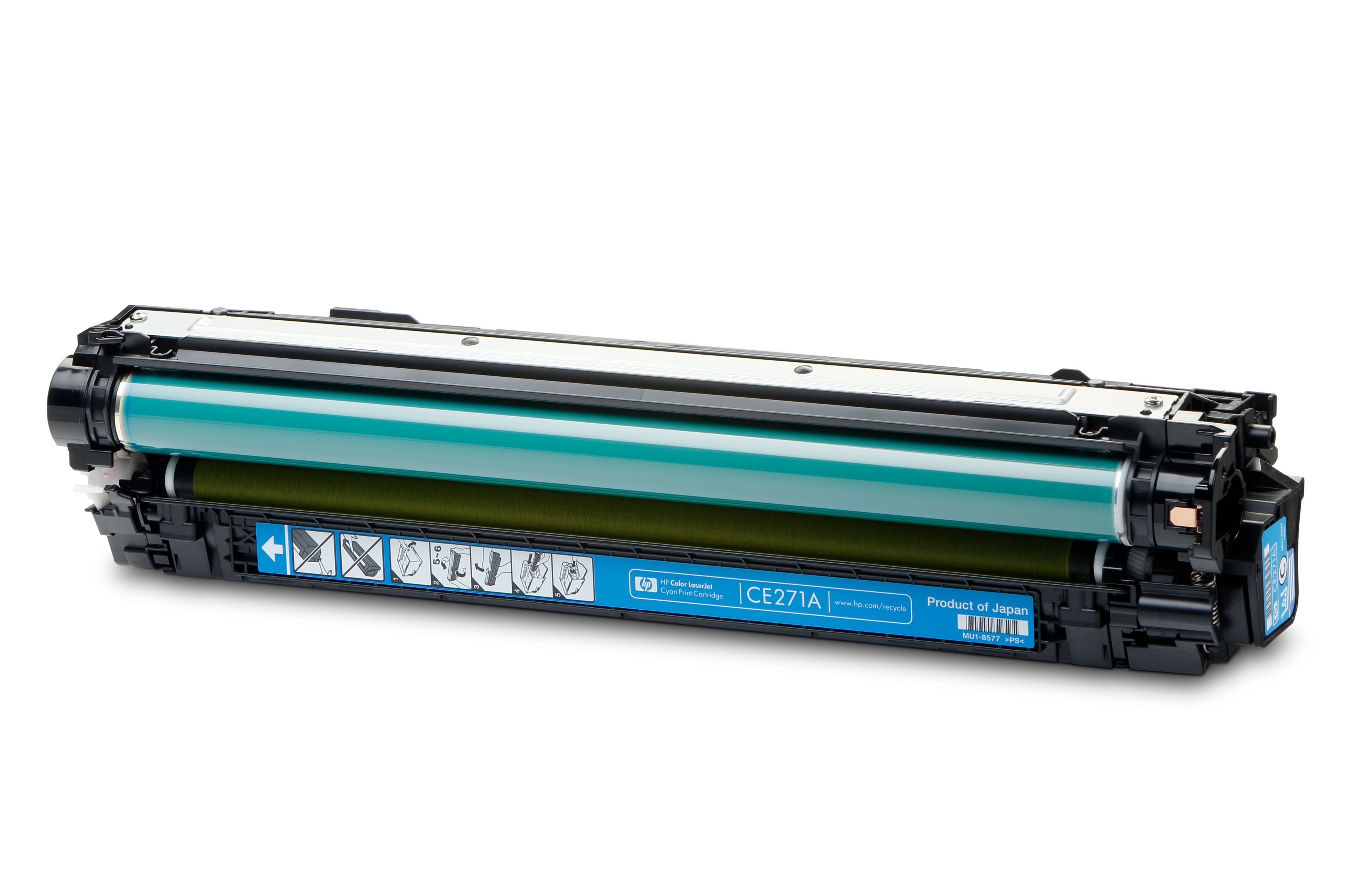 HP 650A Cyan Toner Cartridge - CE271AC - 15000 Pages - Compatible with HP Color LaserJet Enterprise CP5525 / M750