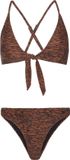 Protest PRTCABO Dames Triangelbikini Zebraprint Squirrelbrown L