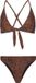 Protest PRTCABO Dames Triangelbikini Zebraprint Squirrelbrown L