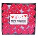 pajoma Theelichten "Love" in verpakking van 50, brandduur 3 uur, in hartvorm (rood)