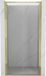 Mexen Exo porte de douche pliante 65 cm, transparent, or