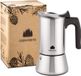 Groenenberg Cafetière pour induction, 4 tasses | Cafetière moka en inox, 200 ml
