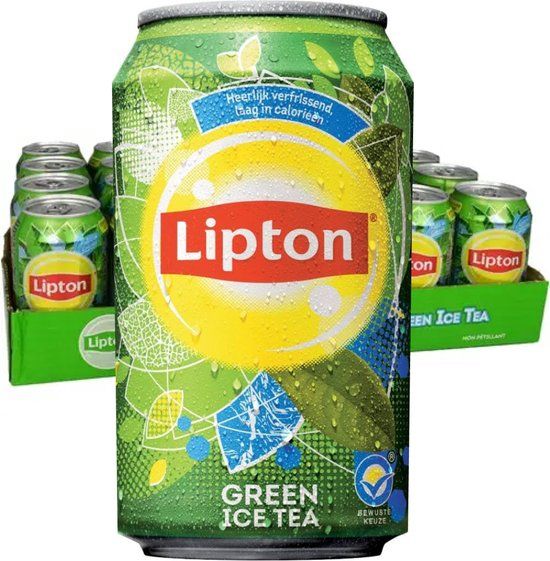 Lipton Ice Tea Green - 24 x 330ml - Green Tea Iced Tea - Multipack