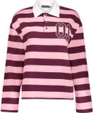 Geisha Trui Shirt Met Strepen 62630 41 Burgundy/pink Dames Maat - XXL