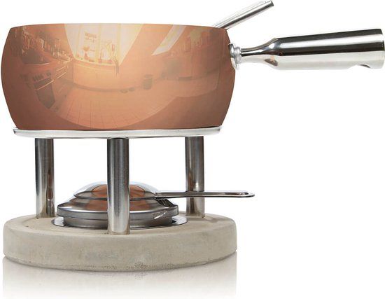 Boska Fondueset Koper - Kaas fondue - voor 1300 gram Kaas - 1,7 L