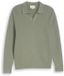 Tom Tailor Pull en maille avec col polo - Taille S - Greyish Shadow Olive