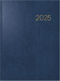 BRUNNEN Boekkalender model 797 (2025), 2 pagina's = 1 week, 168 × 240 mm, 160 pagina's, Miradur-omslag, blauw