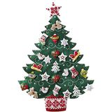 Bucilla Scandinavische boom adventskalender vilt applicatie kit, 43 x 60 cm