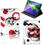 B2Ctelecom Tablettasje iPad Pro 11 (2020/2021/2022) Skull Red