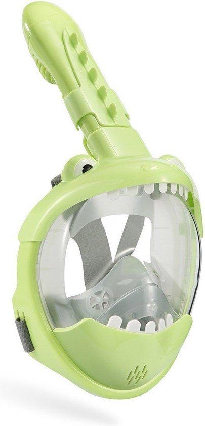 Atlantis Crocodile Snorkelmasker - Full Face Masker - Kinderen - Groen